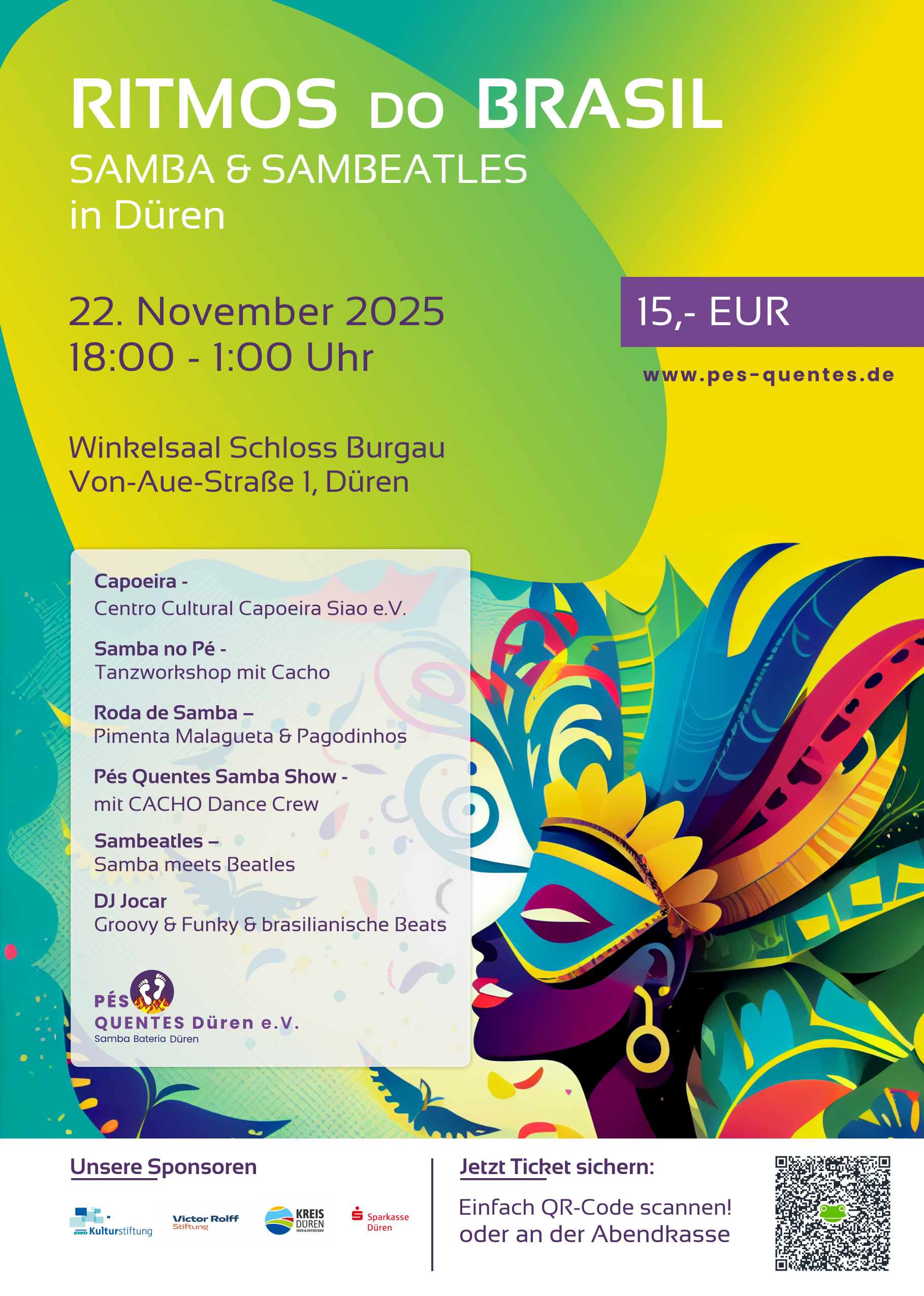 Ritmos do Brasil - Samba & Sambeatles in Düren - 22. November 2025