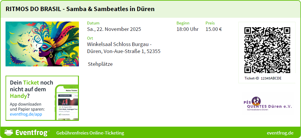 Ritmos do Brasil - Samba & Sambeatles in Düren - 22. November 2025